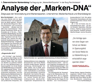Medianet Bericht - Analyse der Marken-DNA